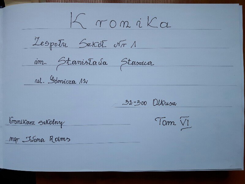 Kroniki ZS Nr 1